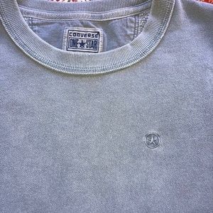 Gray Converse One Star Sweatshirt Sz M